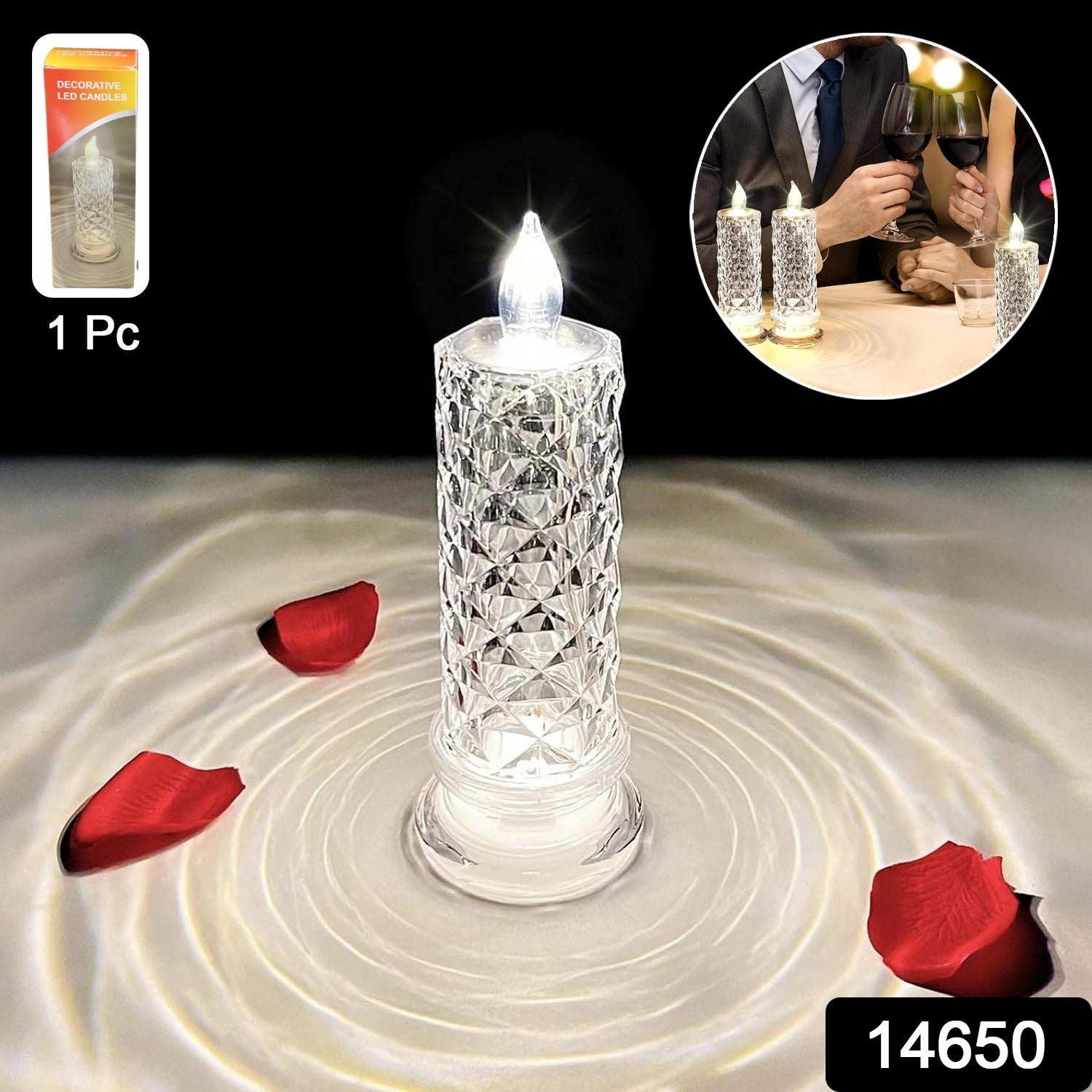 Decorative LED Crystal Candle Light  Decorative LED Crystal Candle Light